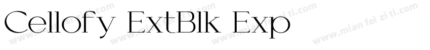 Cellofy ExtBlk Exp字体转换